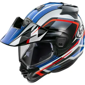 Imagem 2 de Capacete Arai Tour X5 Discovery - Preto/Branco/Azul/Vermelho