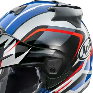 Imagem 9 de Capacete Arai Tour X5 Discovery - Preto/Branco/Azul/Vermelho