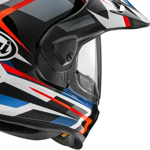 Imagem 10 de Capacete Arai Tour X5 Discovery - Preto/Branco/Azul/Vermelho