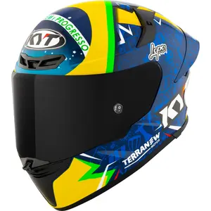 Imagem 3 de Capacete KYT TT Revo Diogo Moreira - Azul/Amarelo