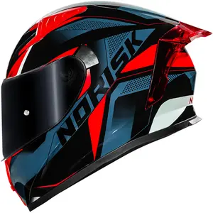 Capacete Norisk Flow Pulse - Azul/Vermelho