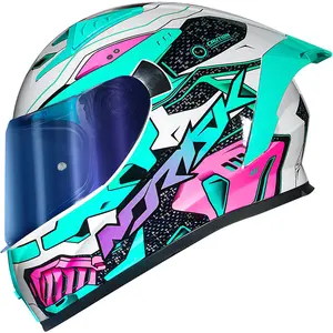 Capacete Norisk Flow Robot - Branco/Verde
