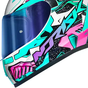 Imagem 4 de Capacete Norisk Flow Robot - Branco/Verde