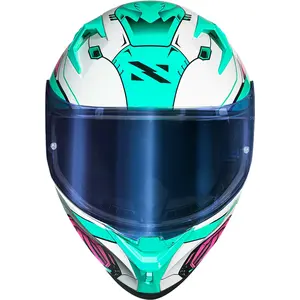 Imagem 2 de Capacete Norisk Flow Robot - Branco/Verde