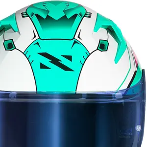 Imagem 5 de Capacete Norisk Flow Robot - Branco/Verde