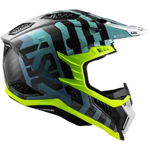 Imagem 2 de Capacete LS2 MX703 X-Force Carbon Barrier - Azul Sky