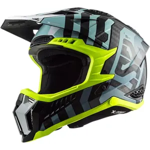 Imagem 3 de Capacete LS2 MX703 X-Force Carbon Barrier - Azul Sky