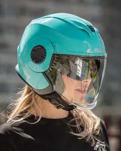 Imagem 12 de Capacete LS2 OF570 Verso Monocolor - Azul Cyan