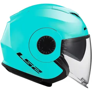 Imagem 5 de Capacete LS2 OF570 Verso Monocolor - Azul Cyan