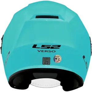 Imagem 10 de Capacete LS2 OF570 Verso Monocolor - Azul Cyan