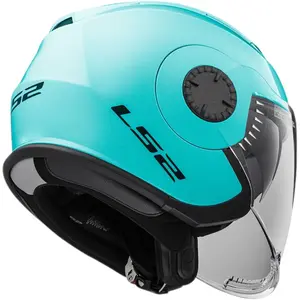 Imagem 9 de Capacete LS2 OF570 Verso Monocolor - Azul Cyan