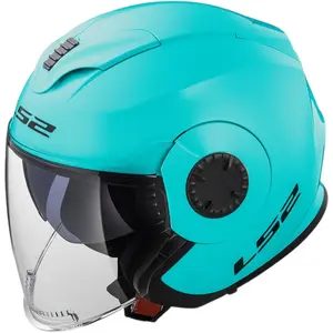 Imagem 3 de Capacete LS2 OF570 Verso Monocolor - Azul Cyan