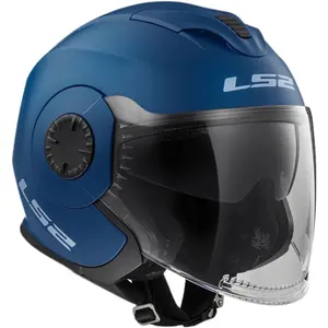 Imagem 4 de Capacete LS2 OF570 Verso Monocolor - Azul Fosco