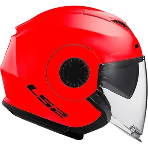 Imagem 3 de Capacete LS2 OF570 Verso Monocolor - Vermelho