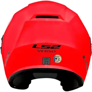 Imagem 10 de Capacete LS2 OF570 Verso Monocolor - Vermelho