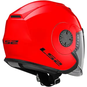 Imagem 9 de Capacete LS2 OF570 Verso Monocolor - Vermelho