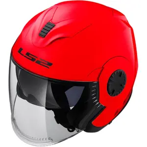 Imagem 4 de Capacete LS2 OF570 Verso Monocolor - Vermelho