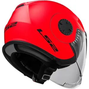 Imagem 8 de Capacete LS2 OF570 Verso Monocolor - Vermelho