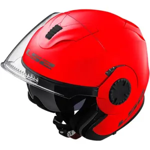Imagem 5 de Capacete LS2 OF570 Verso Monocolor - Vermelho