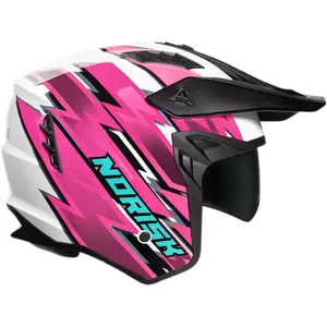 Imagem 7 de Capacete Norisk Darth 2 Storm - Branco/Rosa (4 em 1)