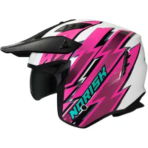 Imagem 6 de Capacete Norisk Darth 2 Storm - Branco/Rosa (4 em 1)