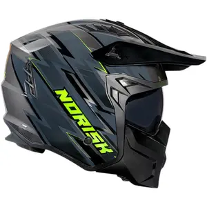 Imagem 2 de Capacete Norisk Darth 2 Storm - Cinza Titânio (4 em 1)