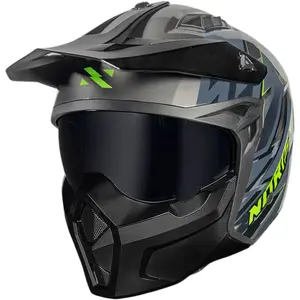 Imagem 3 de Capacete Norisk Darth 2 Storm - Cinza Titânio (4 em 1)