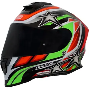 Imagem 4 de Capacete Origine Dinamo Star Revolution - Verde Fluor/Vermelho/Preto