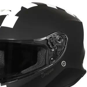 Imagem 4 de Capacete Origine Dinamo Contest - Branco/Preto Fosco