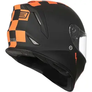 Imagem 2 de Capacete Origine Dinamo Contest - Laranja/Preto Fosco