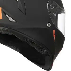 Imagem 7 de Capacete Origine Dinamo Contest - Laranja/Preto Fosco