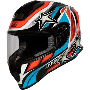 Imagem 2 de Capacete Origine Dinamo Star Revolution - Vermelho Fluor/Preto