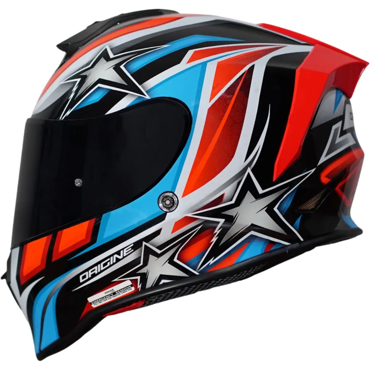 Capacete Origine Dinamo Star Revolution - Vermelho Fluor/Preto