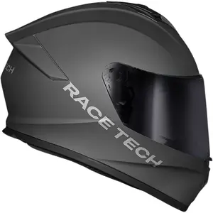 Imagem 3 de Capacete Race Tech Hit Monocolor - Cinza Titânio Fosco