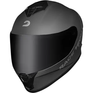 Imagem 6 de Capacete Race Tech Hit Monocolor - Cinza Titânio Fosco