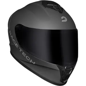Imagem 7 de Capacete Race Tech Hit Monocolor - Cinza Titânio Fosco