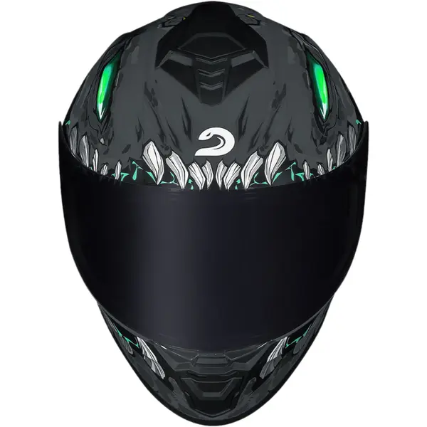 Capacete Race Tech Hit Lizard - Cinza Titânio - Grid Motors