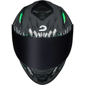 Imagem 9 de Capacete Race Tech Hit Lizard - Cinza Titânio