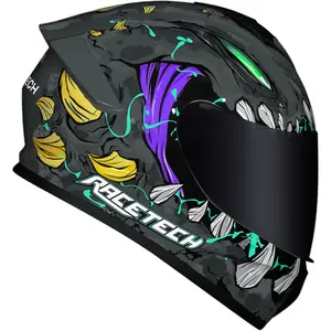 Imagem 3 de Capacete Race Tech Hit Lizard - Cinza Titânio