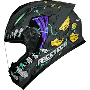 Imagem 2 de Capacete Race Tech Hit Lizard - Cinza Titânio