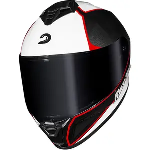 Imagem 3 de Capacete Race Tech Hit Plus - Preto/Branco