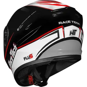 Imagem 7 de Capacete Race Tech Hit Plus - Preto/Branco
