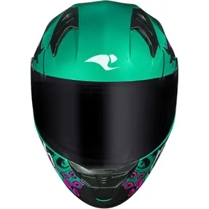 Imagem 6 de Capacete Race Tech Sector Kraken - Verde/Rosa