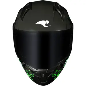 Imagem 6 de Capacete Race Tech Sector Kraken - Cinza Titânio/Verde