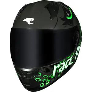 Imagem 4 de Capacete Race Tech Sector Kraken - Cinza Titânio/Verde