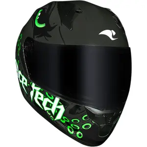 Imagem 5 de Capacete Race Tech Sector Kraken - Cinza Titânio/Verde