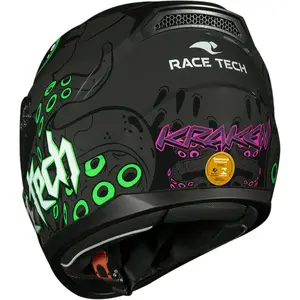 Imagem 8 de Capacete Race Tech Sector Kraken - Cinza Titânio/Verde