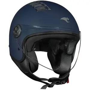 Imagem 4 de Capacete Race Tech One Monocolor - Azul Fosco (Aberto)