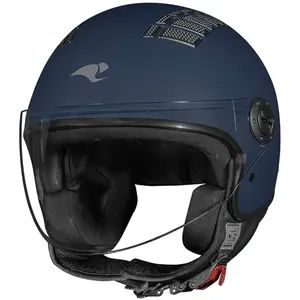 Imagem 3 de Capacete Race Tech One Monocolor - Azul Fosco (Aberto)