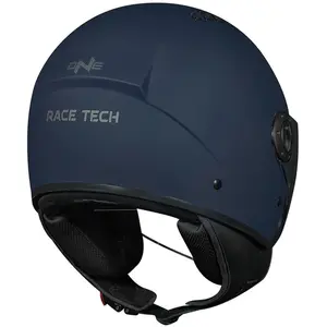 Imagem 7 de Capacete Race Tech One Monocolor - Azul Fosco (Aberto)